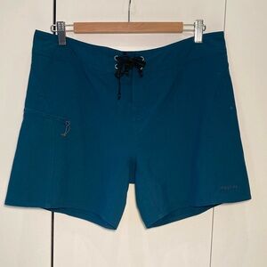 Patagonia board shorts beach shorts teal 12